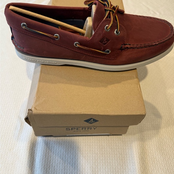 Sperry A/O men’s 11.5 boat shoes maroon. - Picture 3 of 3